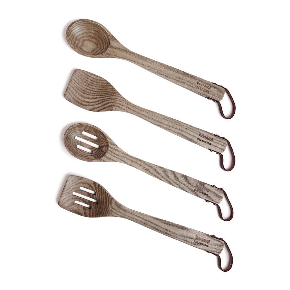 Zestaw drewnianych przyborów kuchennych 4 szt. – Bonami Selection