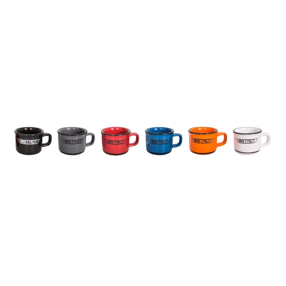 Zestaw 6 ceramicznych filiżanek do espresso Antic Line Bistrot