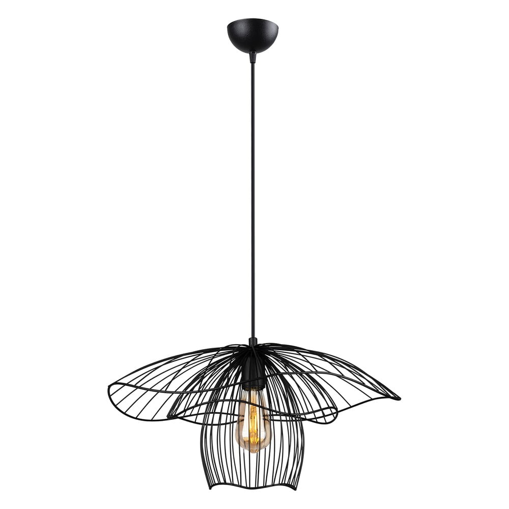 Czarna lampa wisząca Squid Lighting Root, wys. 123 cm