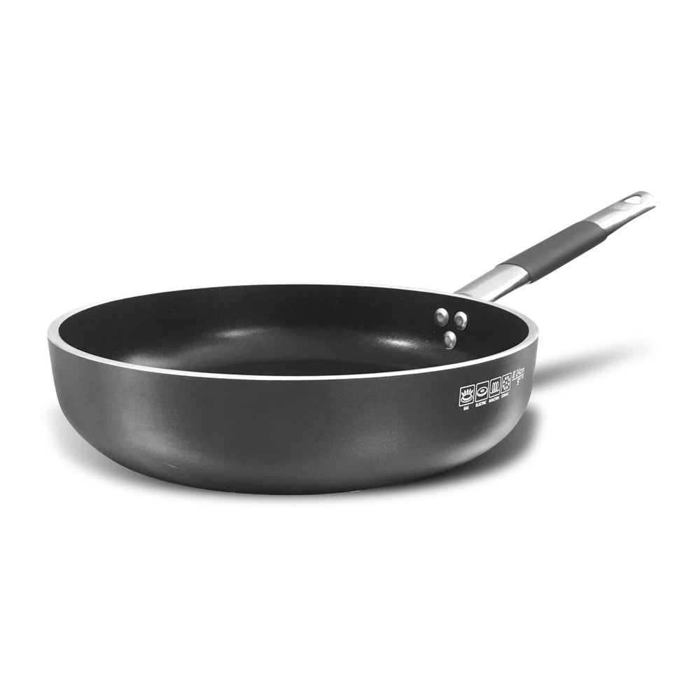 Aluminiowa patelnia z nieprzywierającą powierzchnią Pentole Agnelli Al Black, ø 24 cm