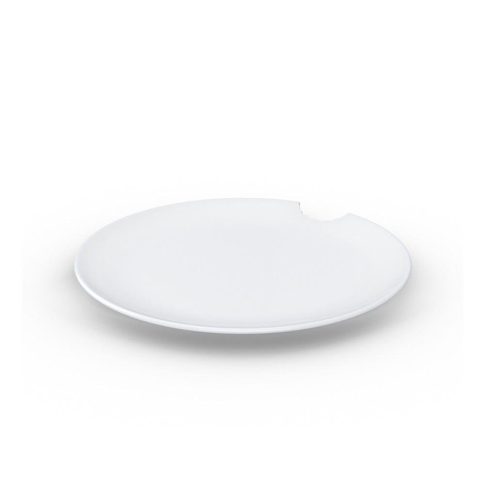 Zestaw 2 białych talerzy z porcelany 58products, ø 28 cm
