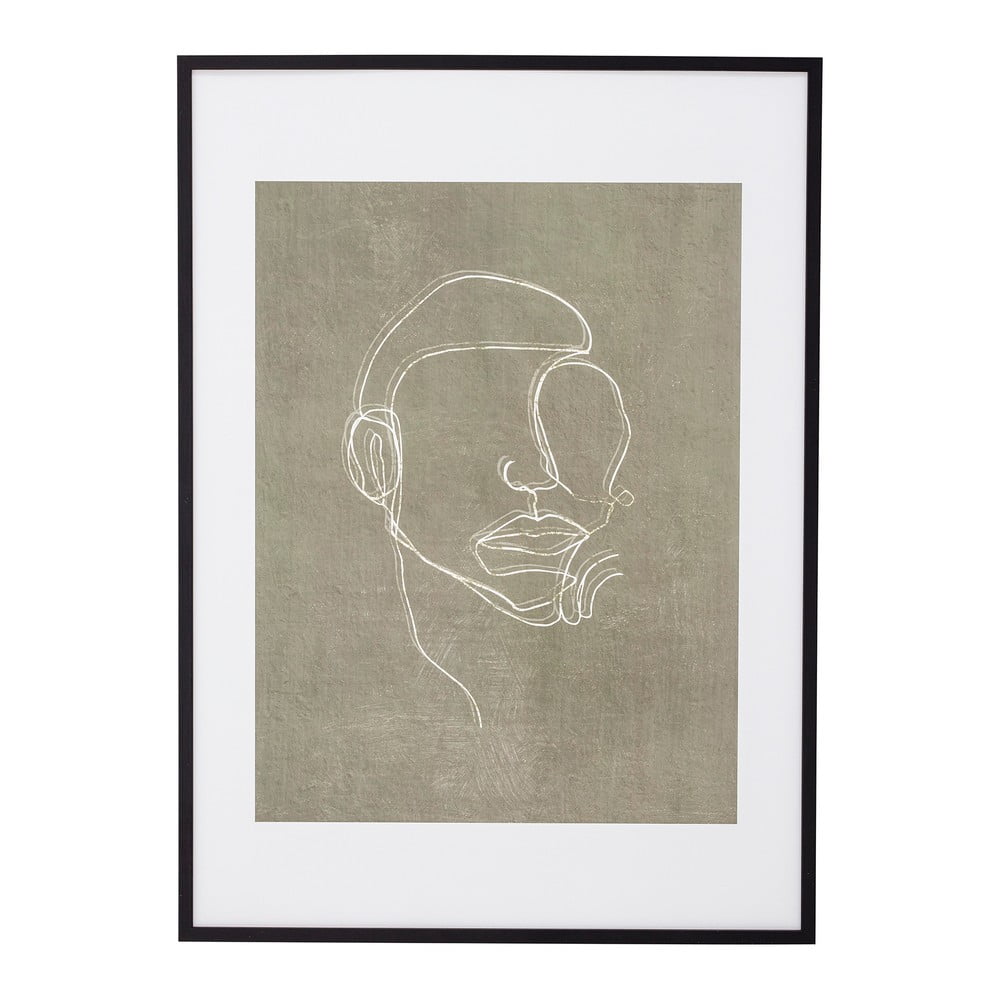 Obraz w ramie Bloomingville Hakeem, 72 x 52 cm