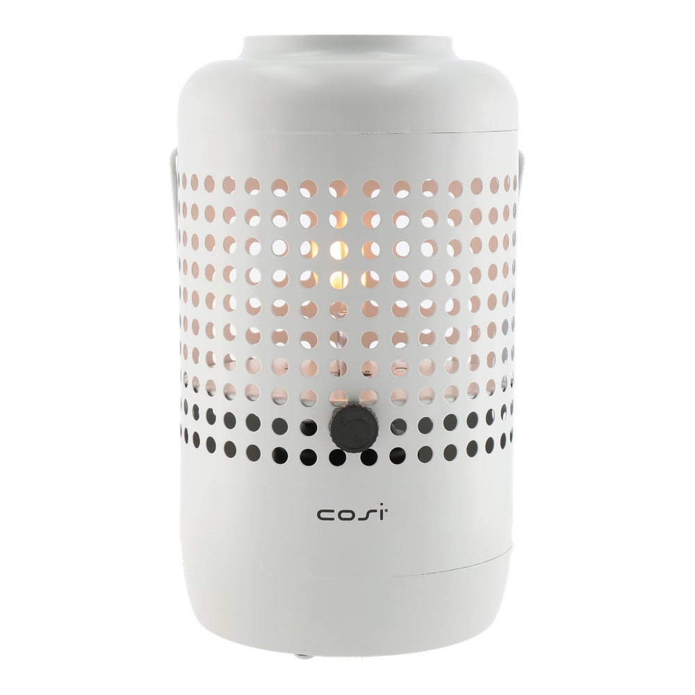 Jasnoszara lampa gazowa Cosi Drop, wys. 37 cm