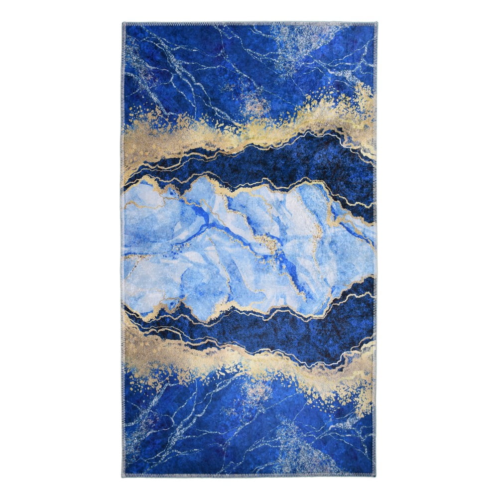 Niebiesko-złoty dywan 230x160 cm – Vitaus