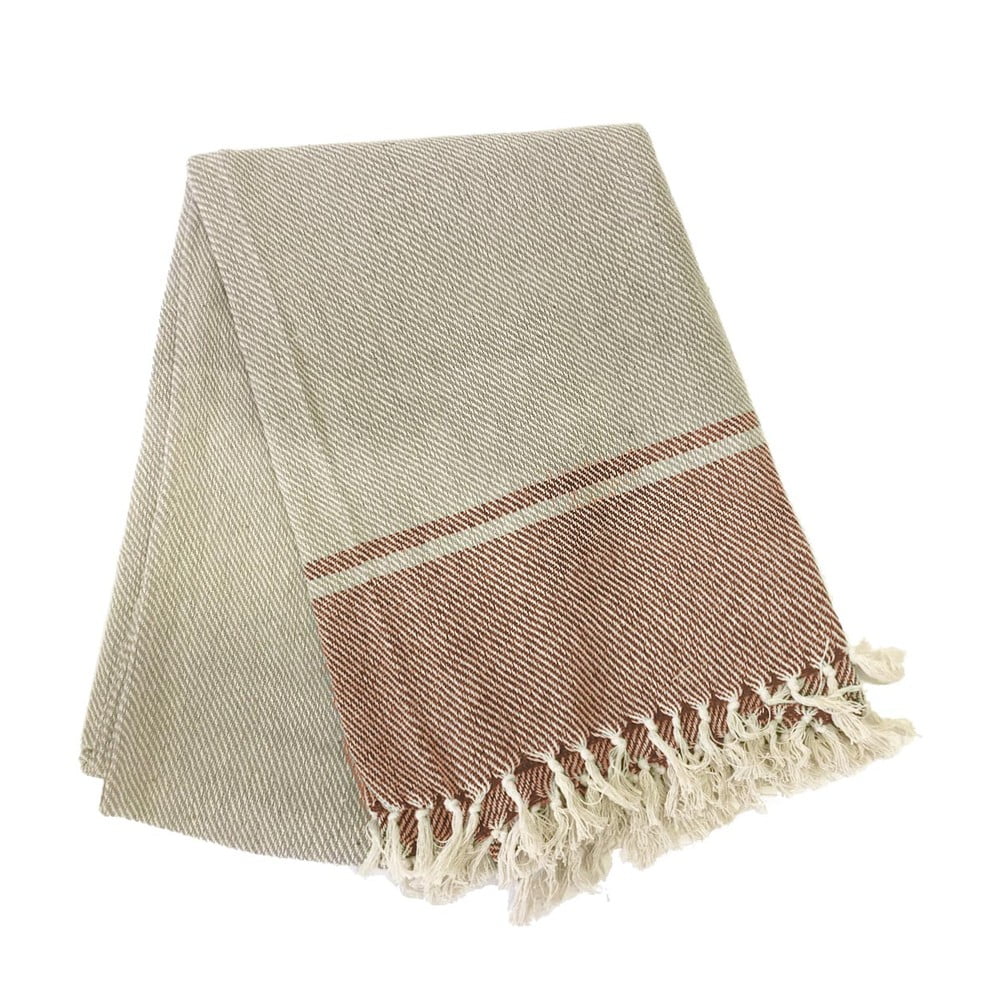 Beżowo-różowy bawełniany obrus Tiseco Home Studio, 250x150 cm