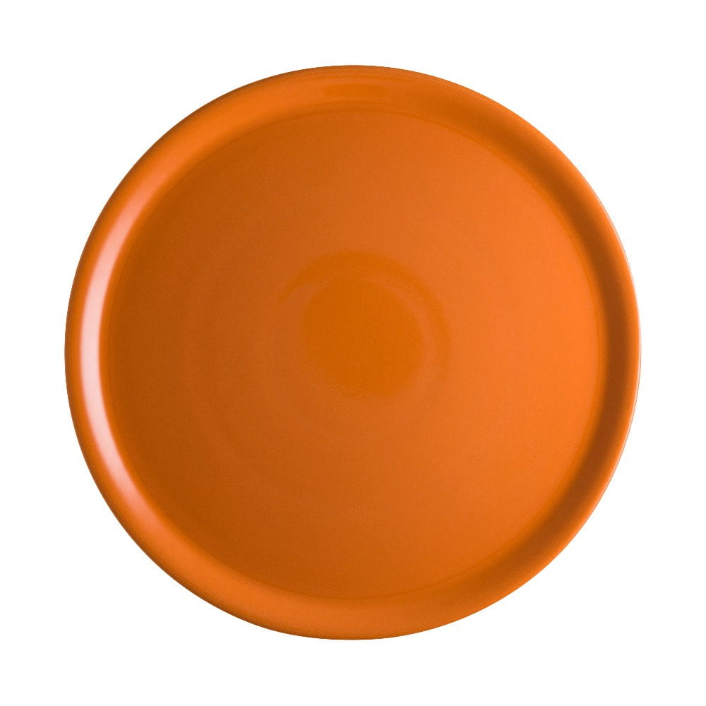 Pomarańczowy porcelanowy talerz na pizzę Brandani Pizza, ⌀ 31 cm