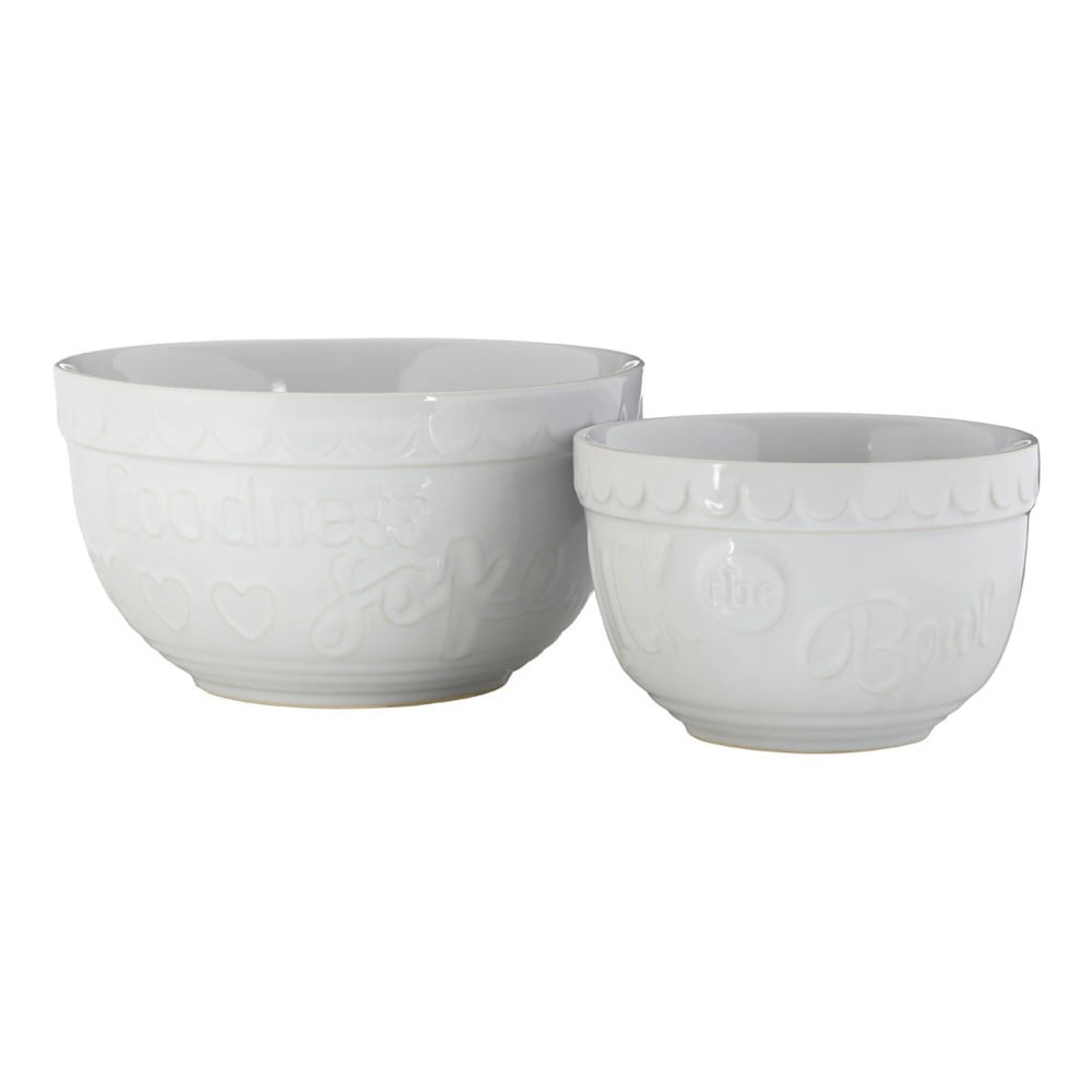 Zestaw 2 białych misek kamionkowych Premier Housewares