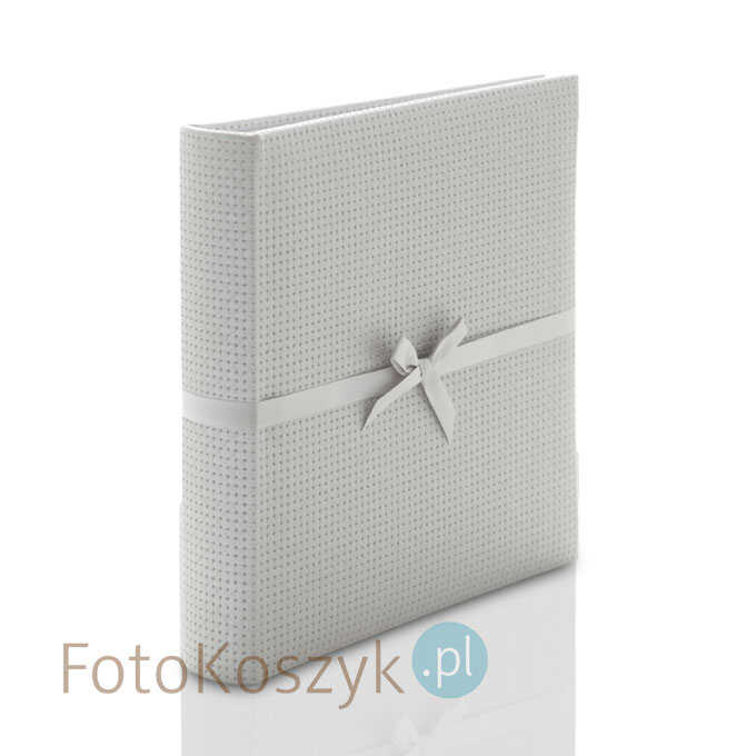 Album ślubny wklejany Unique Srebrny XL (tradycyjny 100 czarnych stron)