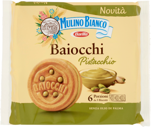 Mulino Bianco Baiocchi al Pistacchio 168g