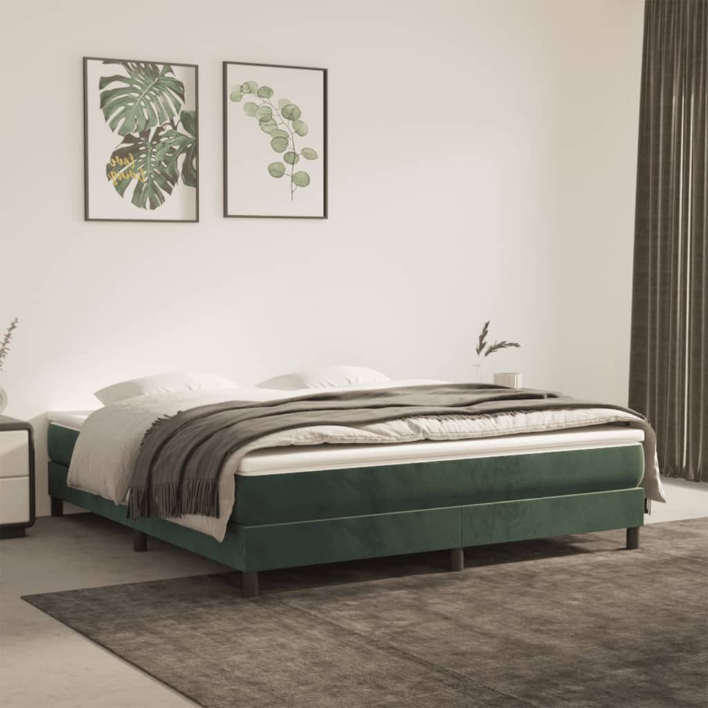 Materac kieszeniowy ciemnozielony 180x200