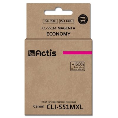 Actis Tusz KC-551M (zamiennik Canon CLI-551M; Standard; 12 ml; czerwony)