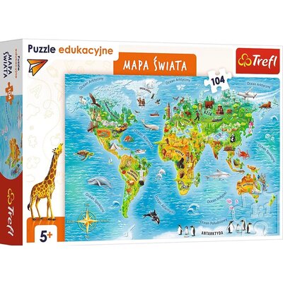 Trefl puzzle edukacyjne Mapa Europy