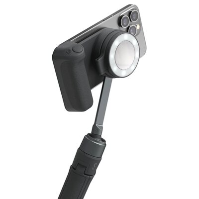 ShiftCam SnapGrip Creator Kit Uchwyt do iPhone do fotografii mobilnej ze statywem oraz lampą z MagSafe i wbudowanym powerbankiem 3200mAh - Północ