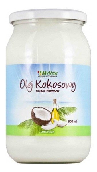 MyVita Olej kokosowy nierafinowany tłoczony na zimno extra virgin 900ml