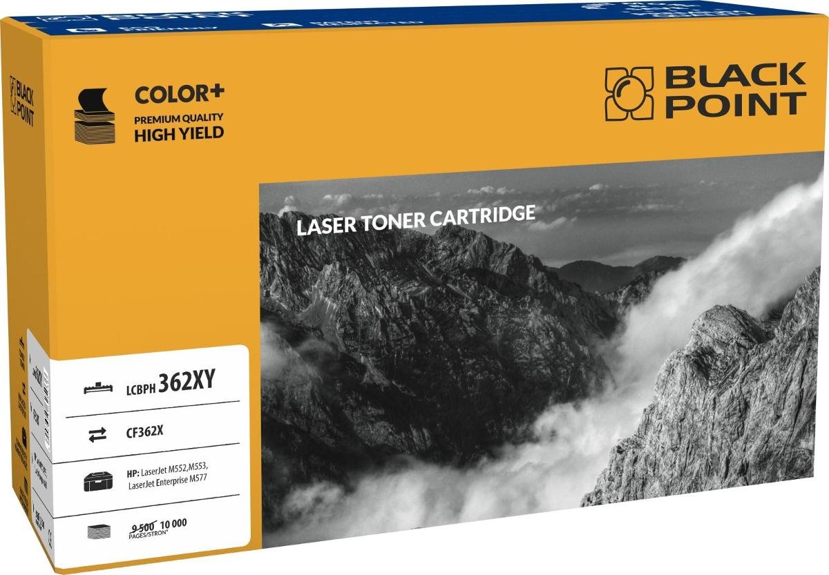 Black Point HP CF362X Yellow zamiennik Toner HP Color LaserJet Enterprise M552, M553, M577 LCBPH362XY