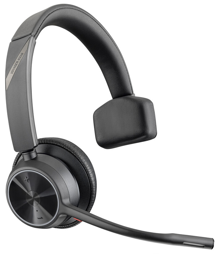 Poly Voyager 4310 UC, V4310-M C bezprzewodowy zestaw słuchawkowy Bluetooth Mono z USB-C, bez stacji ładującej, z certyfikatem dla Microsoft Teams