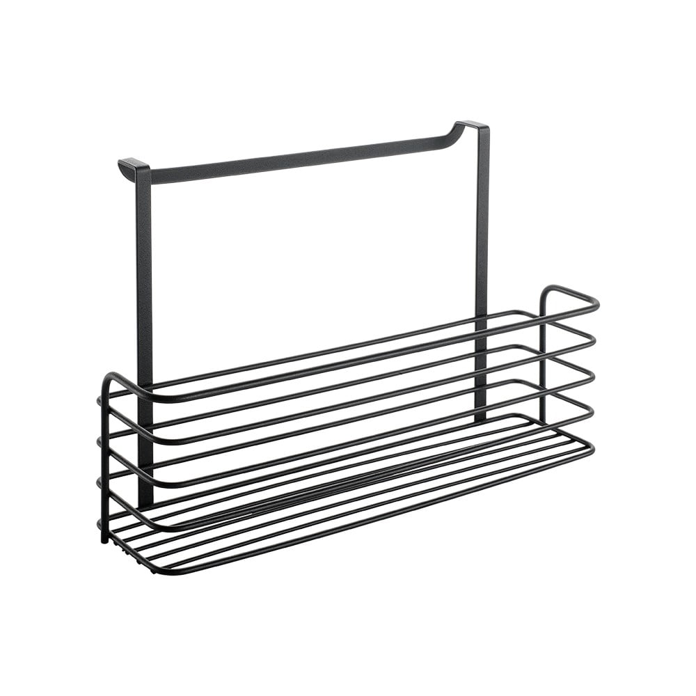 Czarna metalowa półka kuchenna Metaltex Galileo Lava Large