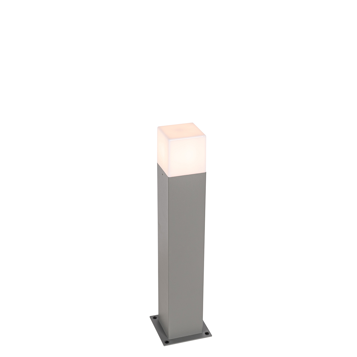 QAZQA Nowoczesna stojąca lampa zewnętrzna szara 50 cm IP44 - Dania