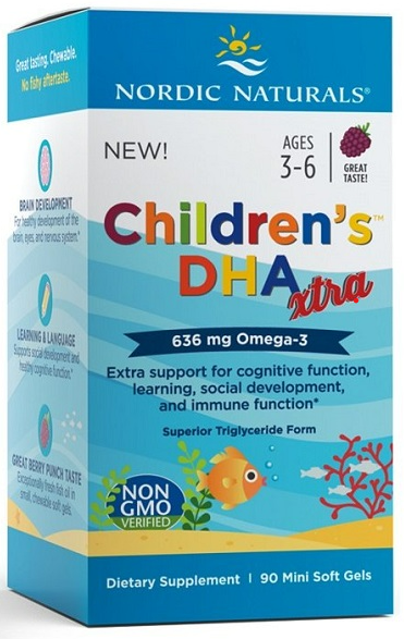 Omega Pharma Nordic Naturals Berry Punch 636mg xtra Jagoda 3 (90 kaps) Nordic Naturals E2B2-96796