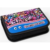 Piórnik z 2 klapkami Crazy 2