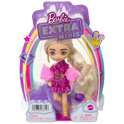 Lalka Barbie Extra Minis Różowy strój HJK67