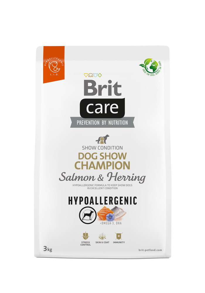 BRIT CARE Dog Hypoallergenic Dog Show Champion Salmon & Herring 3kg