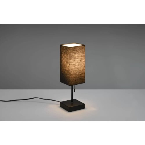 Lampa stołowa Ole ze złączem USB, czarna