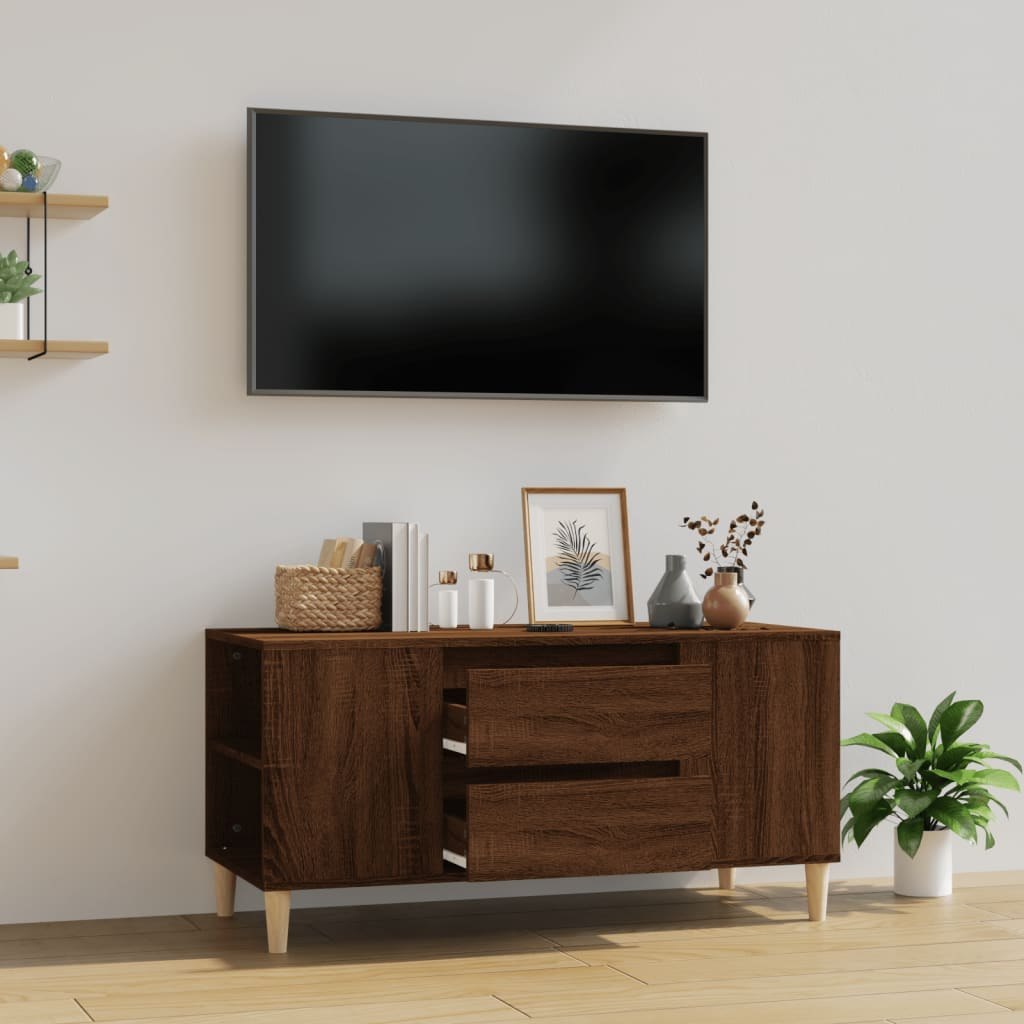 Lumarko Szafka pod TV, brązowy dąb, 102x44,5x50 cm