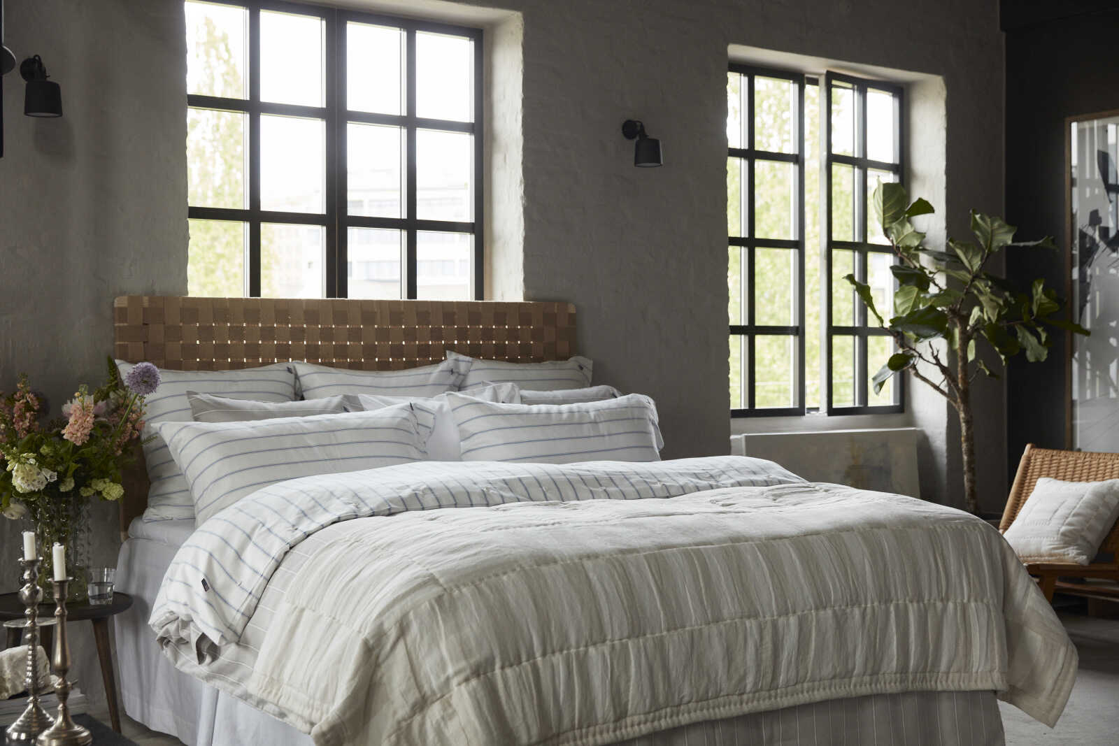 Lexington Narzuta lniana Quilted White