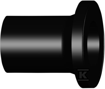 Tuleja doczołowa długa kołnierzowa dn110 PE100, SDR17, PN5 gaz/PN10 woda, sfazowana