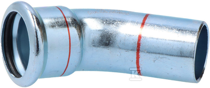 Kolano nyplowe 45° Steel - 28
