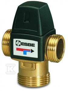 Termostatyczny zawór mieszający VTA322, regulator temperatury 20-43 °C, KVS 1.5, gwint 3/4
