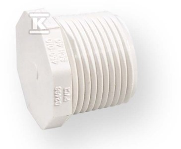 Korek z gwintem wkrętny GZ PVC-U 1/2