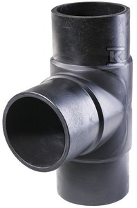 Trójnik równoprzelotowy doczołowy 110X6.6 SDR17 , woda-gaz
