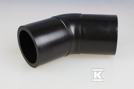 Łuk 45 stopni doczołowy 110X6.6 SDR17 , woda-gaz