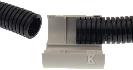 Złączka zatrzaskowa CR32 do rur karbowanych i sztywnych o średnicy zewnętrznej 31-32 mm, kolor szary