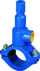 Nawiertka przyłączeniowa DN110x40 do rur PVC/PE (samonawiercająca), PN10, do wody, GJL-żeliwo szare