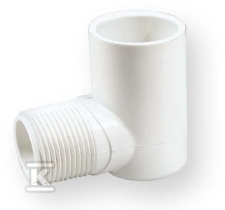 Nibco Kolano z gwintem wkrętne KW/GZ PVC-U 1/2