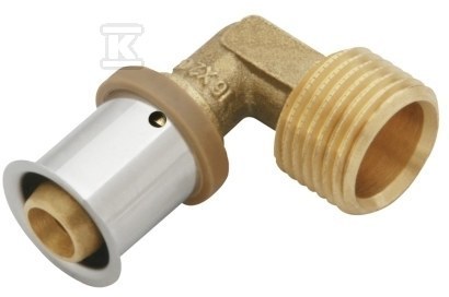 Kolano 90° mosiężne GZ ultraPRESS - 16 R1/2