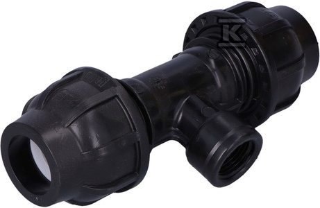 Trójnik zaciskowy PP 90st. 25x1/2
