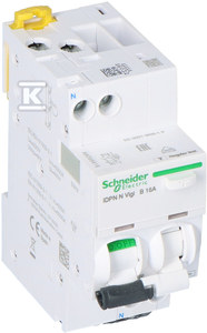 Schneider Electric Wyłącznik różnicowoprądowy z członem nadprądowym iDPNNVigi-B16-30-AC B 16A 1N-biegunowy 30 mA typ AC