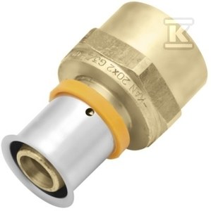 Złączka mosiężna GW ultraPRESS - 16 Rp1/2