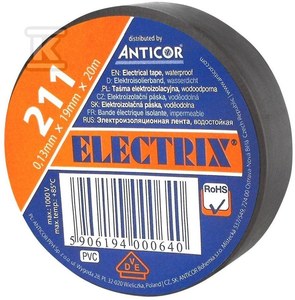 Taśma ELECTRIX 211 19 mm 20 m brązowa
