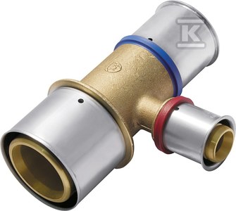 Trójnik redukcyjny mosiężny ultraPRESS - 50/40/50