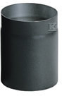 Rura prosta czarna L-250 DN 160 Przyłącze do kotłów na paliwa stałe