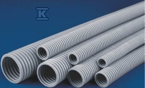 Rura osłonowa karbowana szara (PESZEL) niepodtrzymująca płomienia RKSGP 18-22 z pilotem 750N 25mb