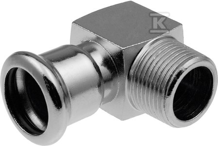 Kolano 90° krótkie GZ Steel - 22 R3/4