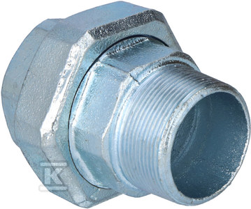 Śrubunek dwuzłączka prosta nakrętno-wkrętna 2