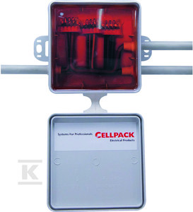 cellpack Wodoszczelna puszka przelotowo odgałęźna Universal-Box z żywicą CG 420083 420083