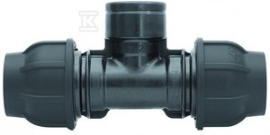 Trójnik zaciskowy PP 90st. 25x1